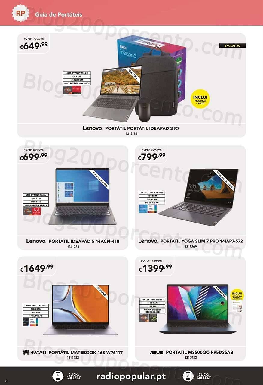 Antevisão Folheto RADIO POPULAR Especial Guia de Portáteis