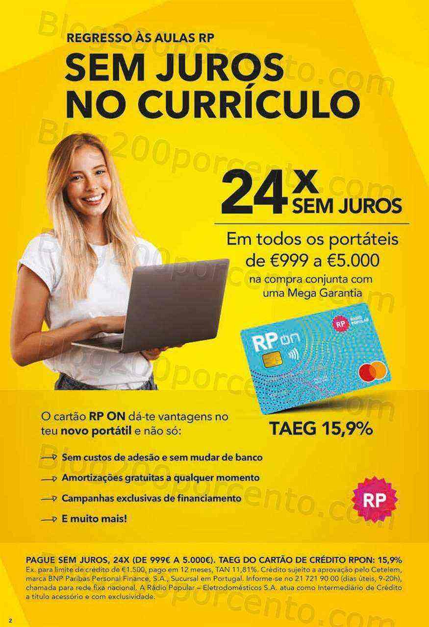 Antevisão Folheto RADIO POPULAR Especial Regresso às Aulas Promoções de 25 agosto a 25 setembro