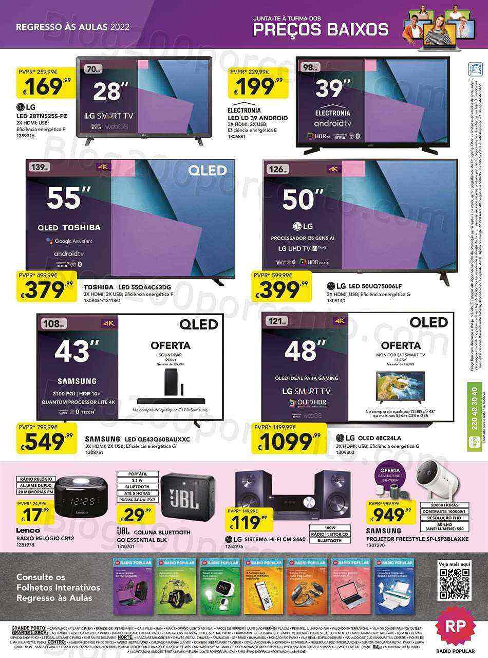 Antevisão Folheto RADIO POPULAR Especial Promoções de 25 agosto a 7 setembro