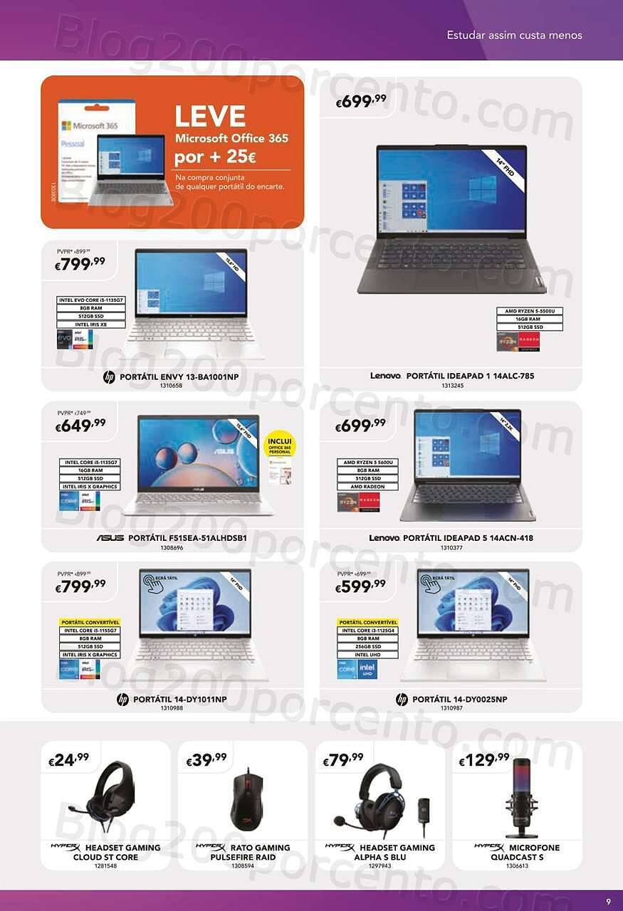 Antevisão Folheto RADIO POPULAR Especial Regresso às Aulas Promoções de 25 agosto a 25 setembro