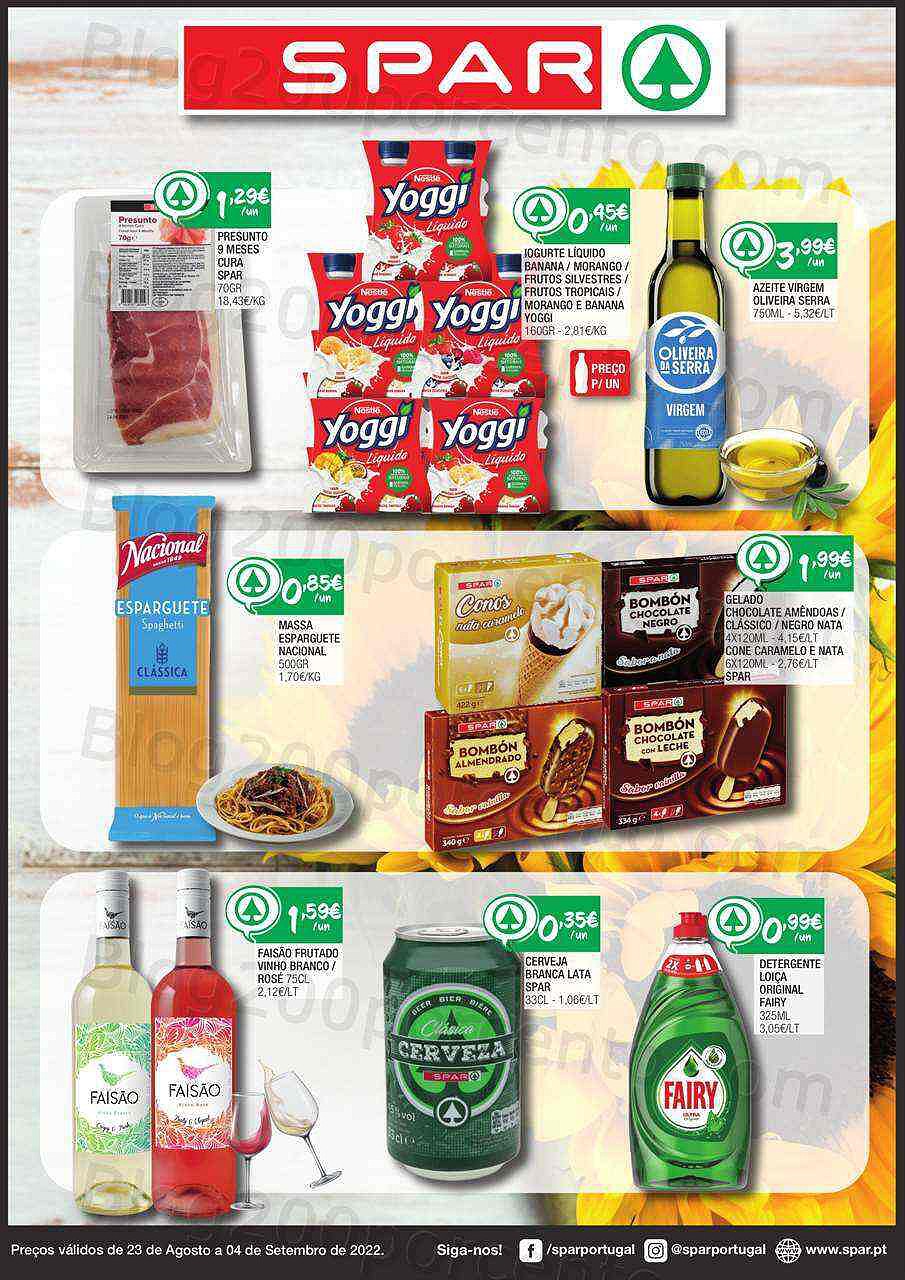 Antevisão Folheto SPAR Promoções de 23 agosto a 4 setembro