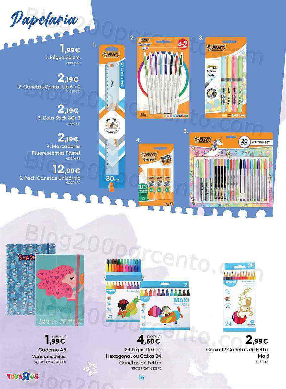 Antevisão Folheto TOYSRUS Regresso às Aulas Promoções de 22 agosto a 19 setembro