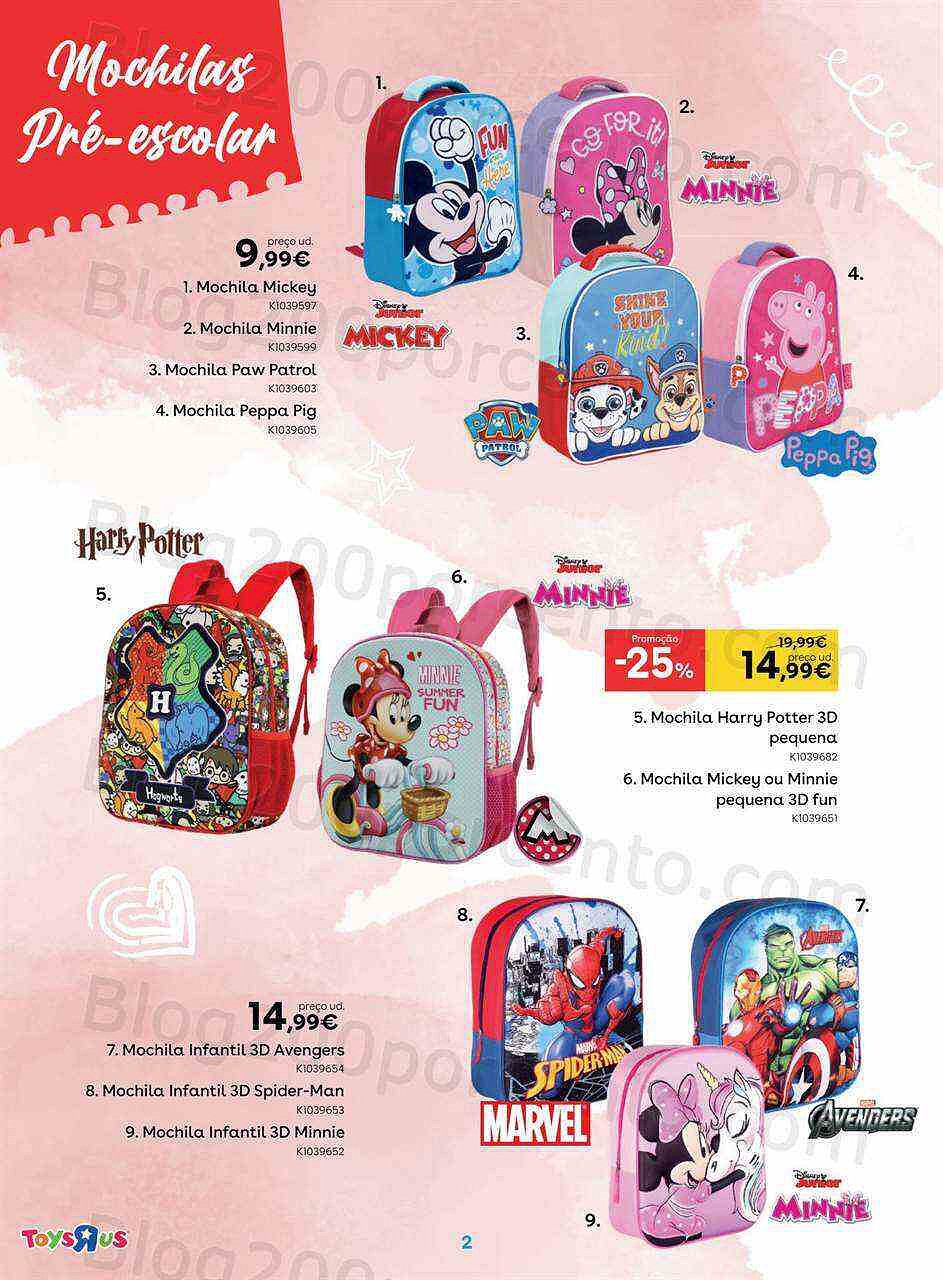 Antevisão Folheto TOYSRUS Regresso às Aulas Promoções de 22 agosto a 19 setembro