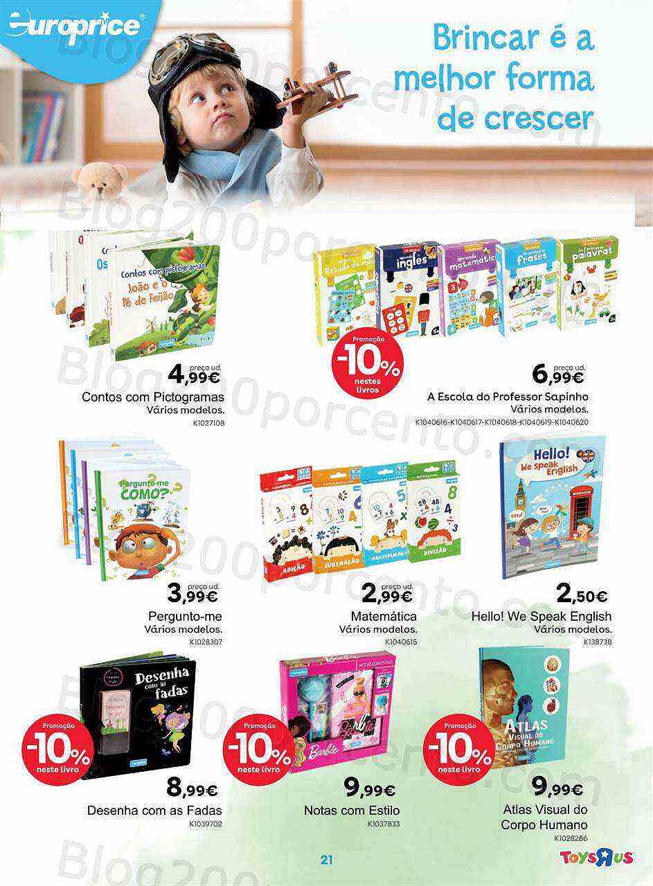 Antevisão Folheto TOYSRUS Regresso às Aulas Promoções de 22 agosto a 19 setembro