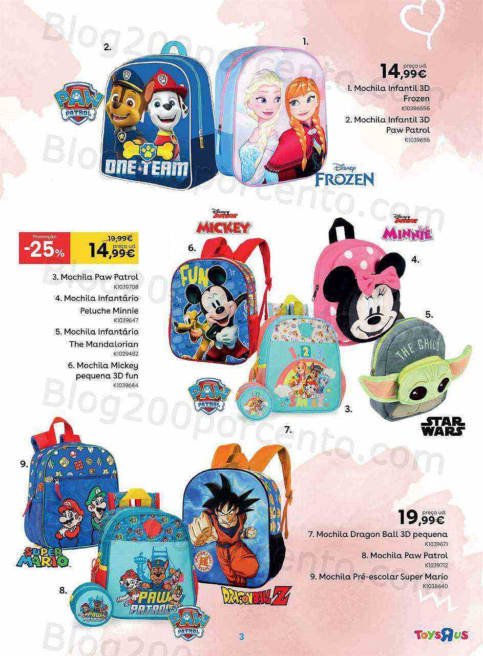 Antevisão Folheto TOYSRUS Regresso às Aulas Promoções de 22 agosto a 19 setembro