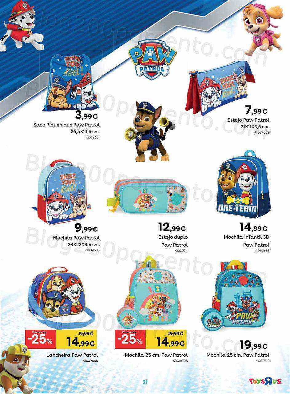 Antevisão Folheto TOYSRUS Regresso às Aulas Promoções de 22 agosto a 19 setembro