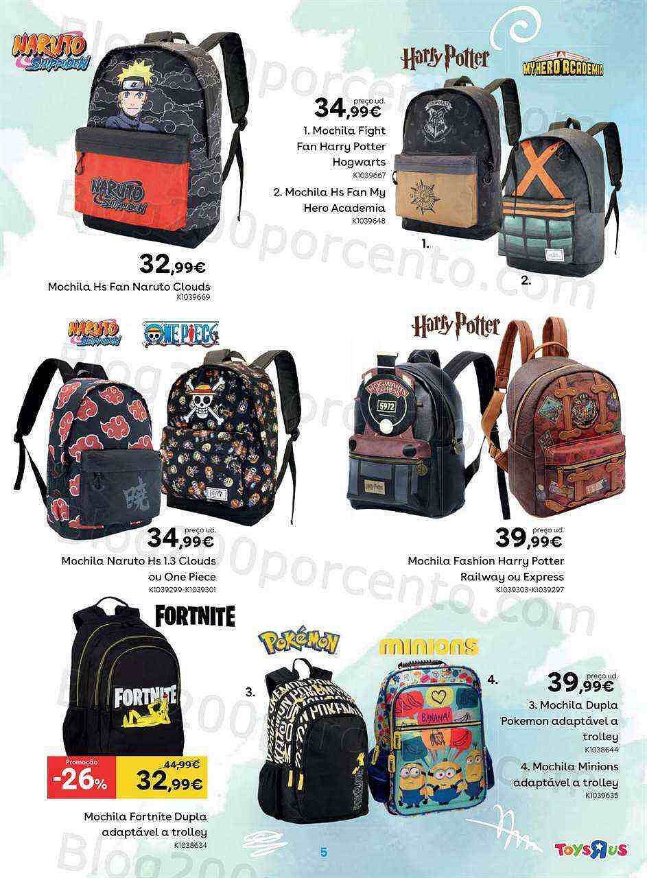 Antevisão Folheto TOYSRUS Regresso às Aulas Promoções de 22 agosto a 19 setembro