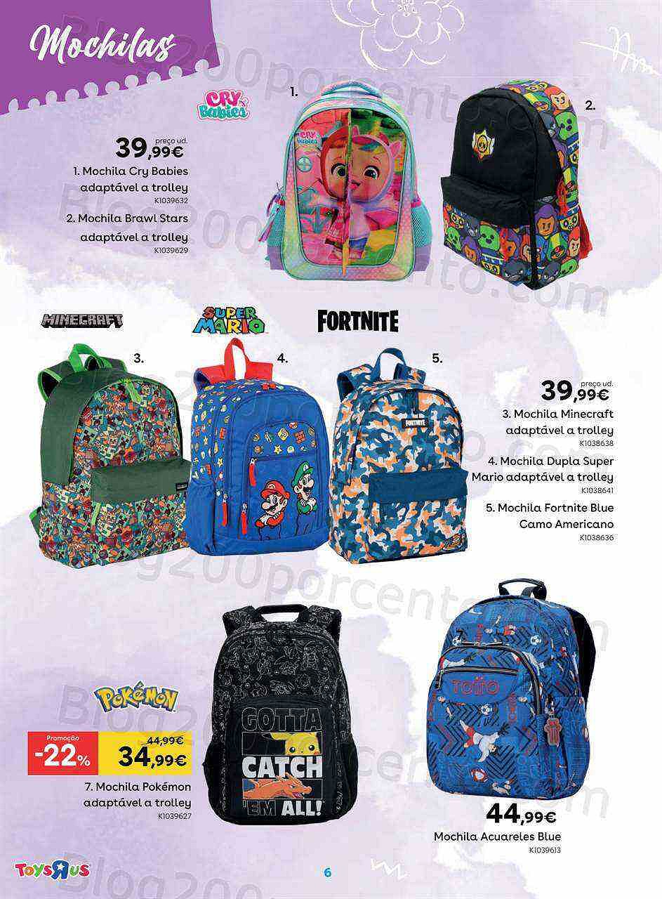 Antevisão Folheto TOYSRUS Regresso às Aulas Promoções de 22 agosto a 19 setembro