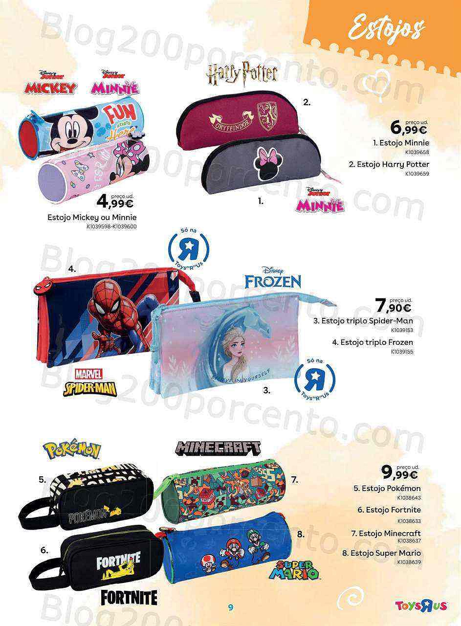 Antevisão Folheto TOYSRUS Regresso às Aulas Promoções de 22 agosto a 19 setembro