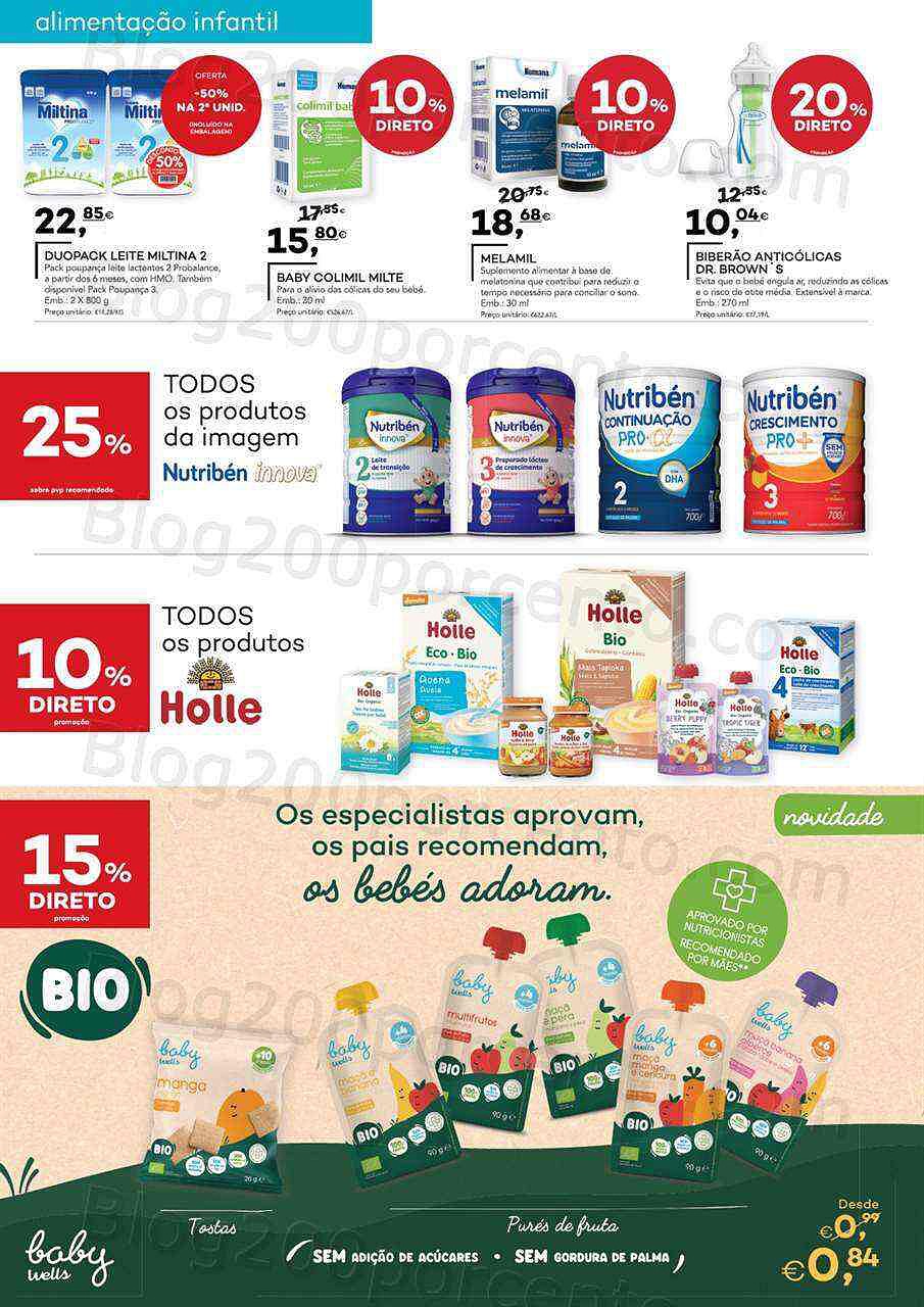 Antevisão Folheto WELLS Bebé Promoções de 23 agosto a 26 setembro