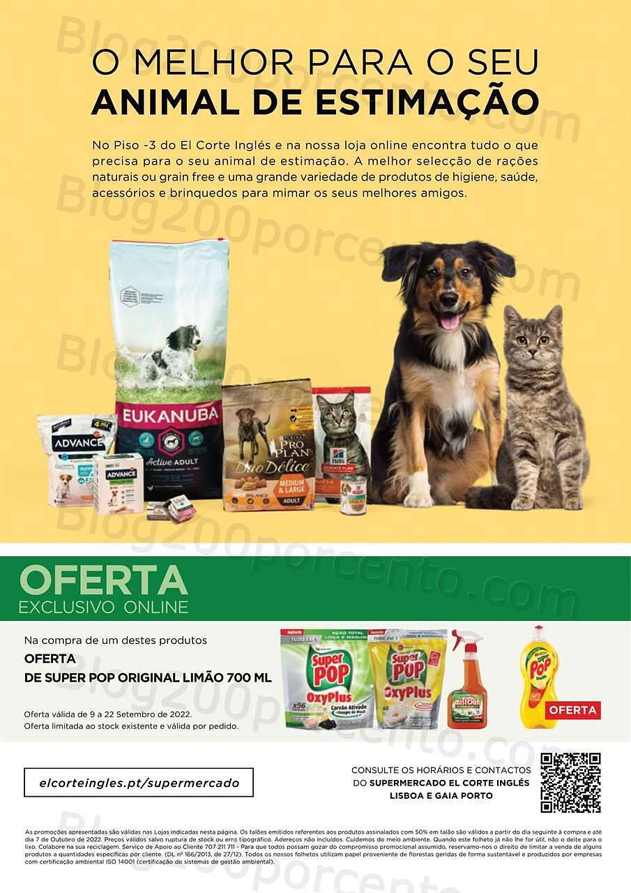 Antevisão Folheto EL CORTE INGLÉS Promoções de 9 a 22 setembro