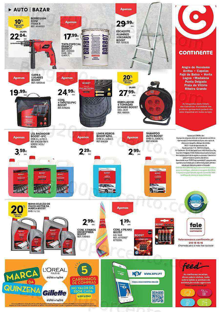 Antevisão Folheto CONTINENTE Açores Promoções de 1 a 14 setembro