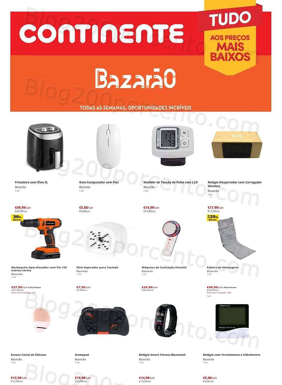 Antevisão Folheto CONTINENTE Bazarão Promoções de 6 a 12 setembro