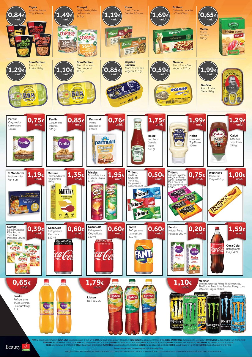 Antevisão Folheto BEAUTY STORES Alimentar Promoções até 1 outubro