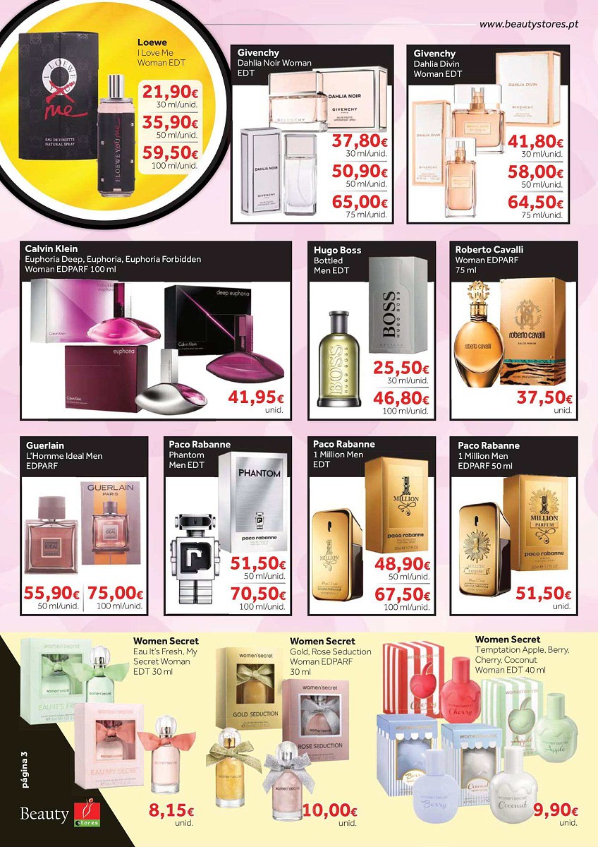 Antevisão Folheto BEAUTY STORES Perfumaria Promoções de 5 setembro a 22 outubro