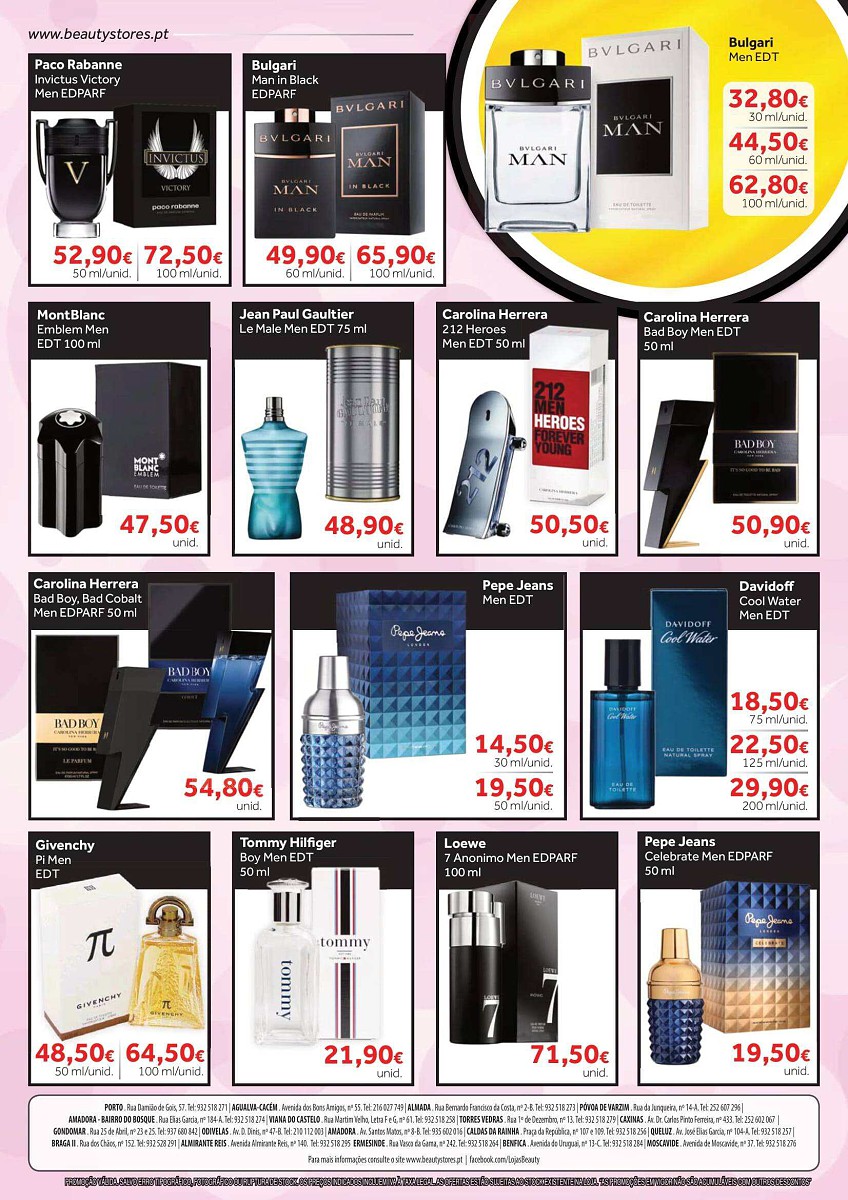Antevisão Folheto BEAUTY STORES Perfumaria Promoções de 5 setembro a 22 outubro