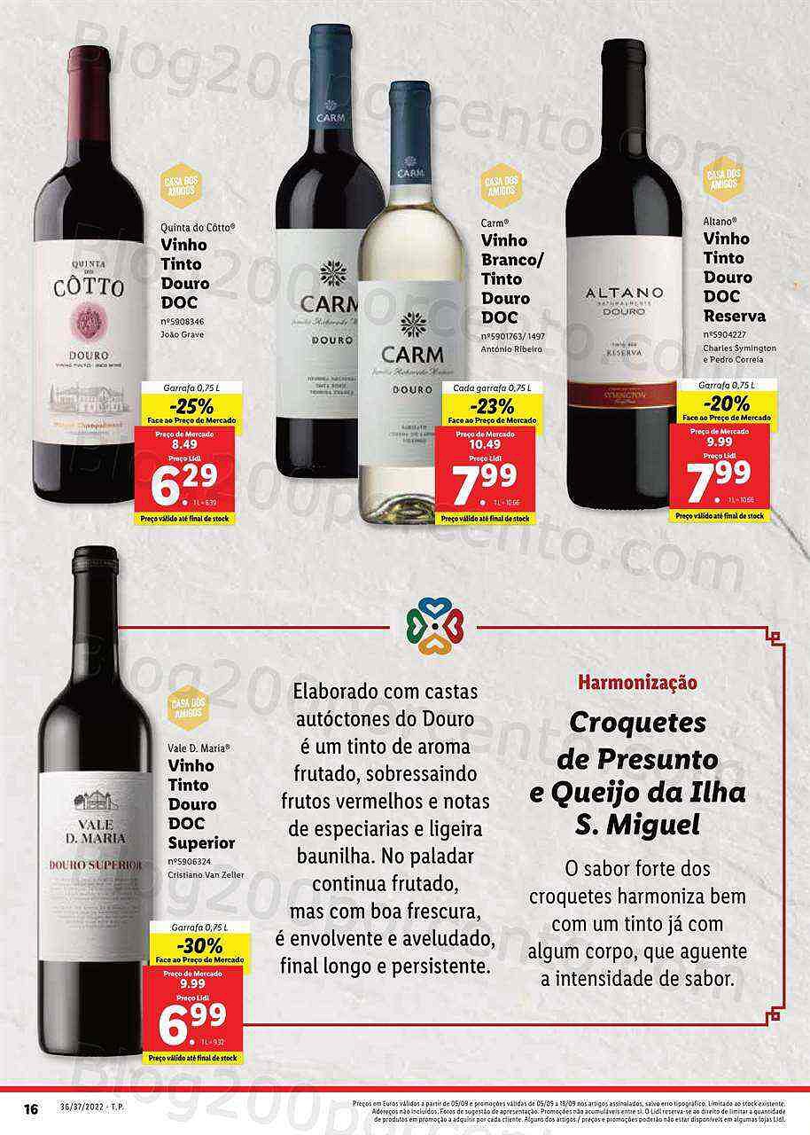 Antevisão Folheto LIDL Feira Queijos Enchidos e Vinhos - 5 a 11 setembro