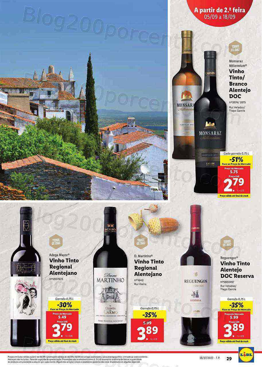 Antevisão Folheto LIDL Feira Queijos Enchidos e Vinhos - 5 a 11 setembro