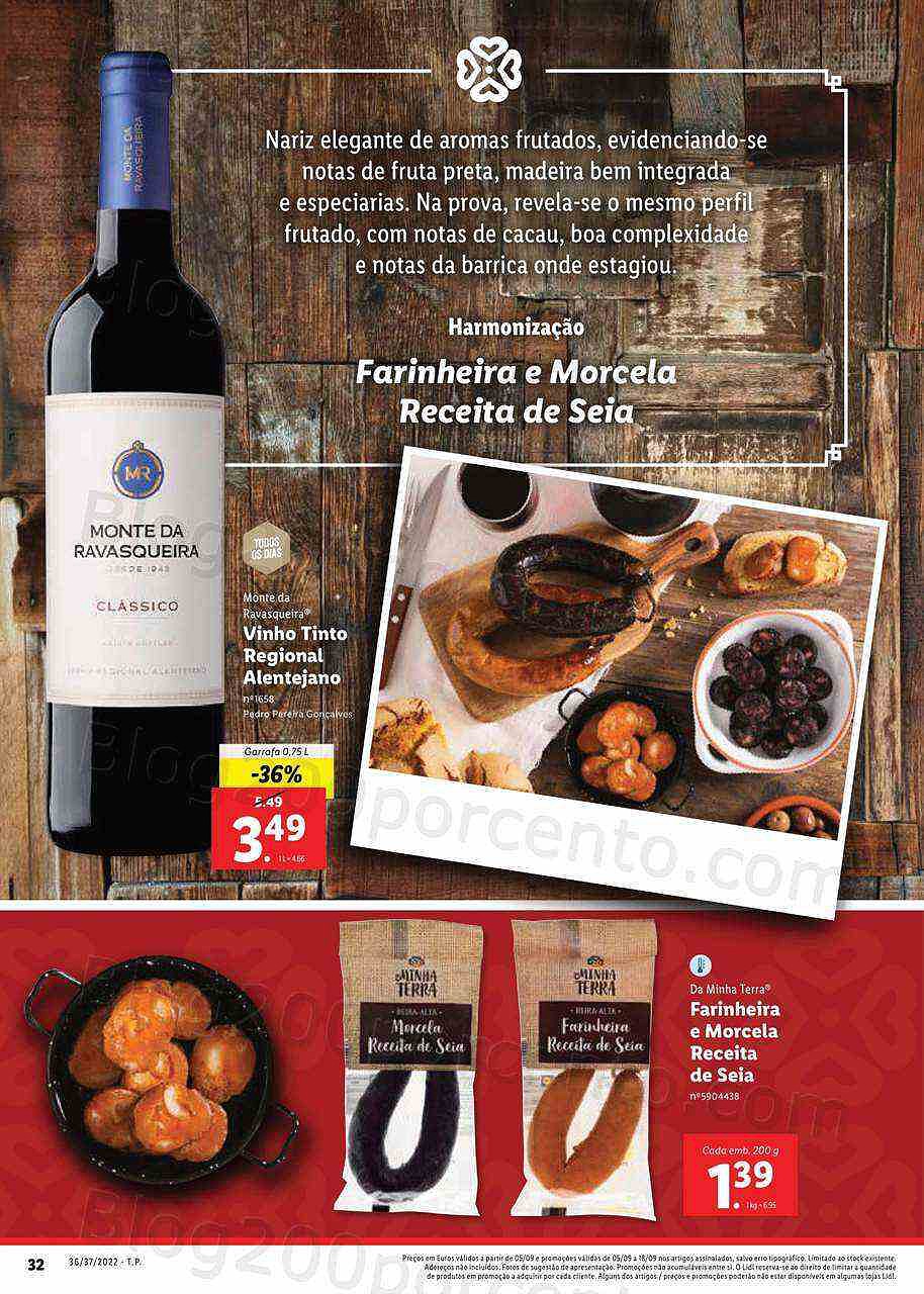 Antevisão Folheto LIDL Feira Queijos Enchidos e Vinhos - 5 a 11 setembro