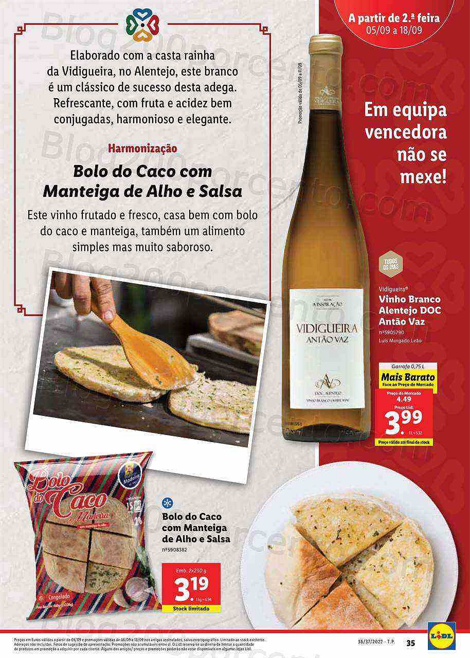 Antevisão Folheto LIDL Feira Queijos Enchidos e Vinhos - 5 a 11 setembro