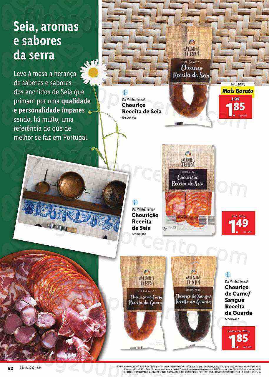 Antevisão Folheto LIDL Feira Queijos Enchidos e Vinhos - 5 a 11 setembro