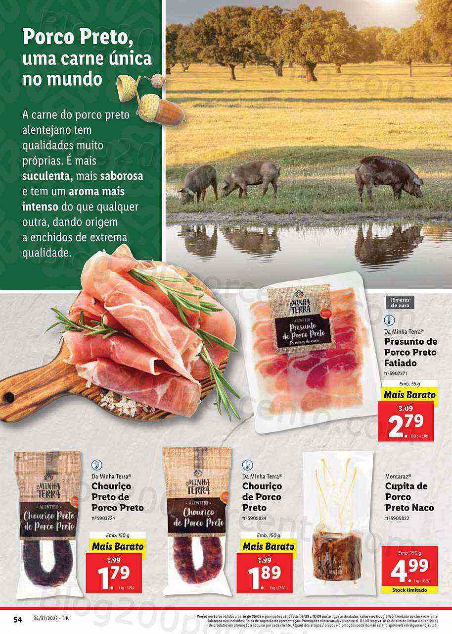 Antevisão Folheto LIDL Feira Queijos Enchidos e Vinhos - 5 a 11 setembro