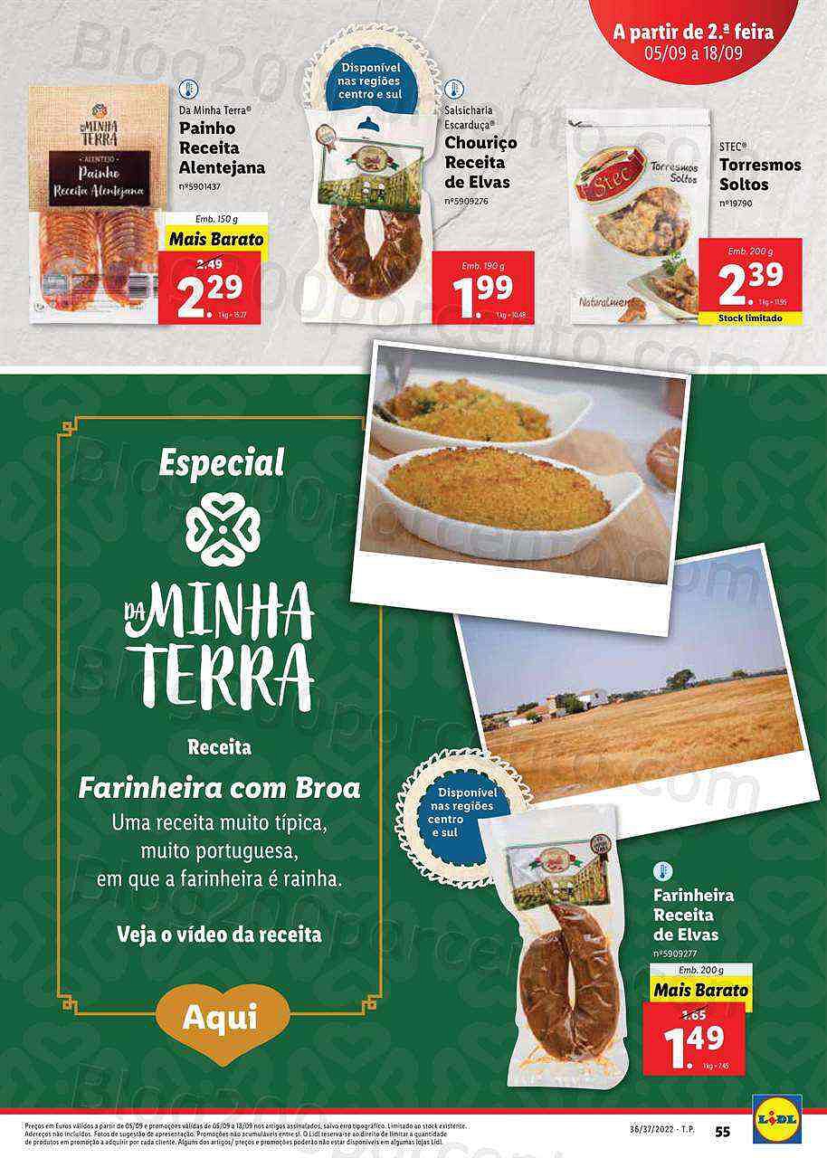 Antevisão Folheto LIDL Feira Queijos Enchidos e Vinhos - 5 a 11 setembro