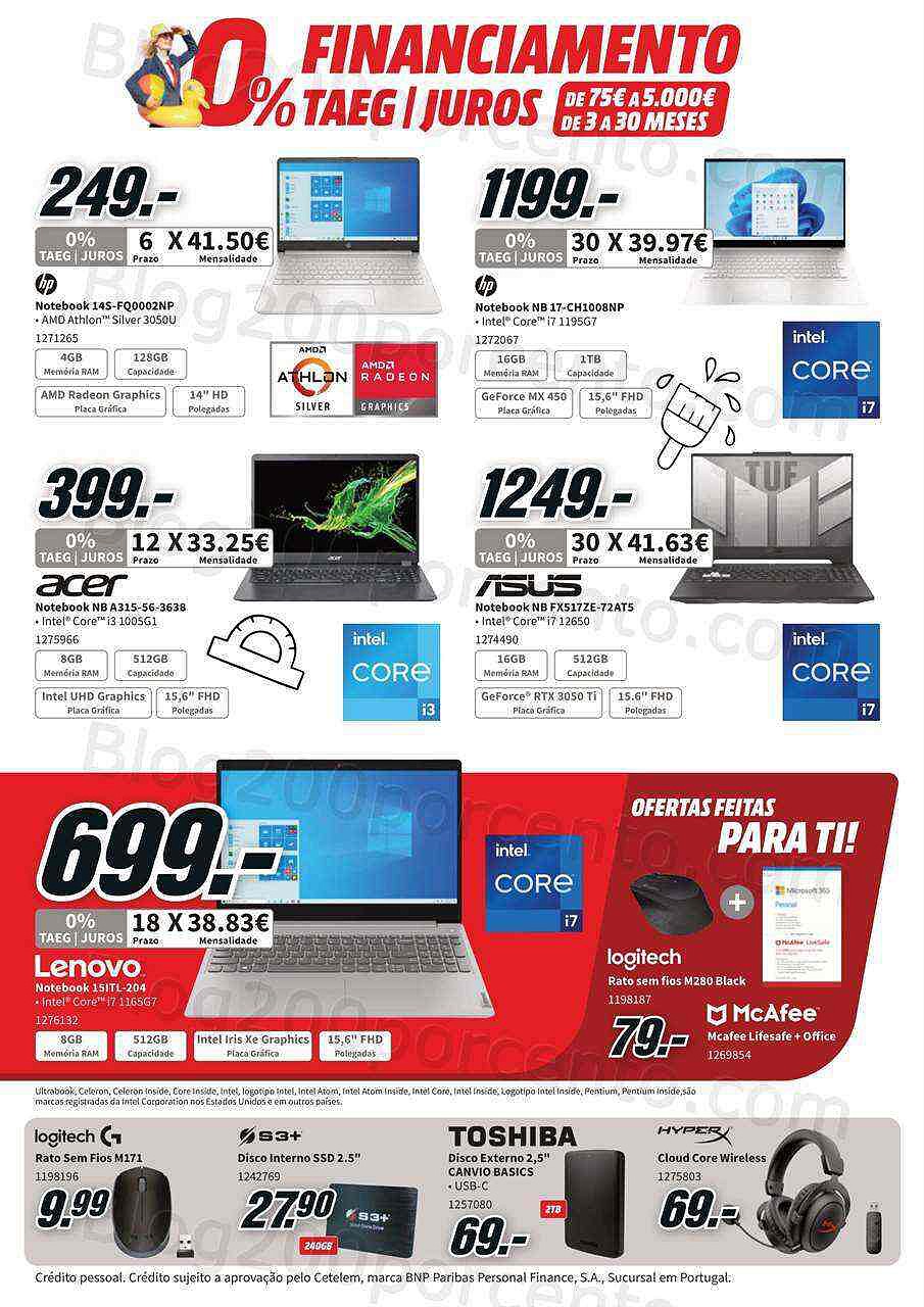 Antevisão Folheto MEDIA MARKT Promoções de 1 a 7 setembro