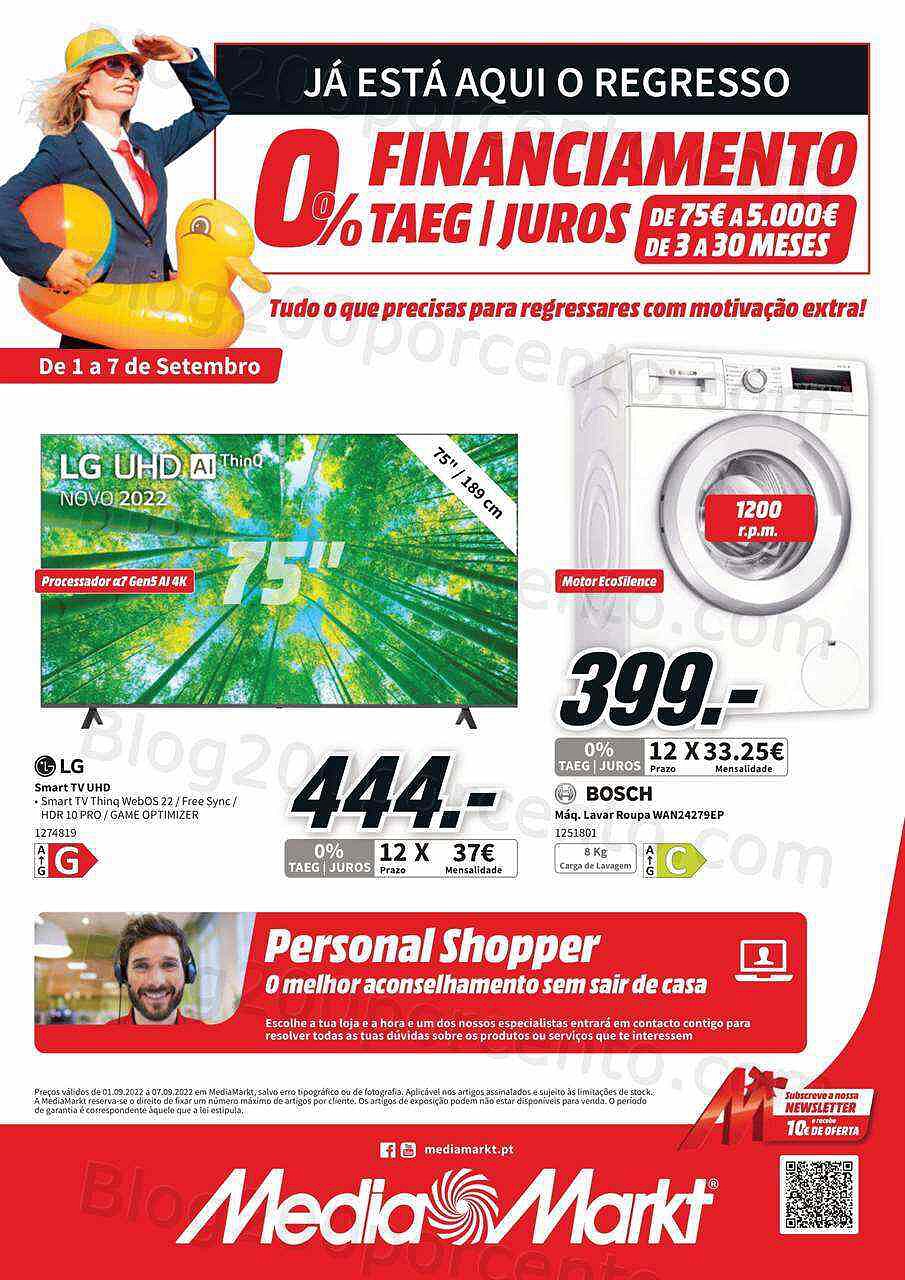 Antevisão Folheto MEDIA MARKT Promoções de 1 a 7 setembro