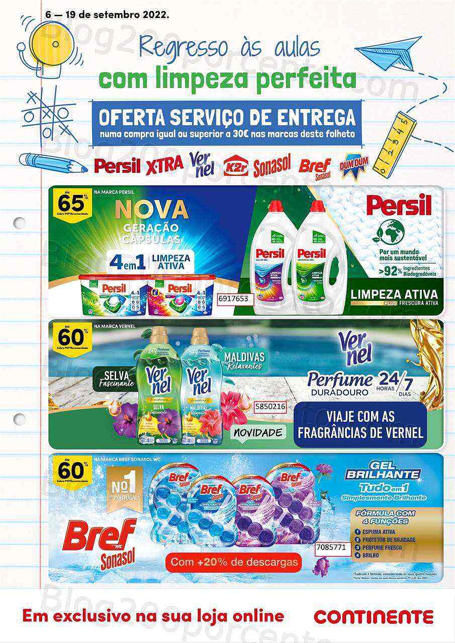 Antevisão Folheto CONTINENTE Extra Higiene Promoções de 6 a 19 setembro