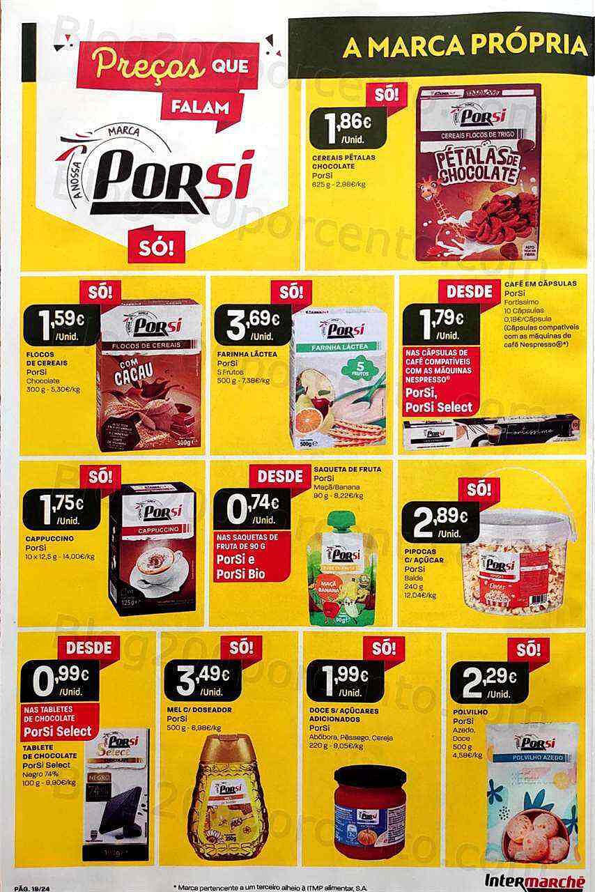 Antevisão Folheto INTERMARCHÉ Especial Porsi Promoções de 8 a 14 setembro