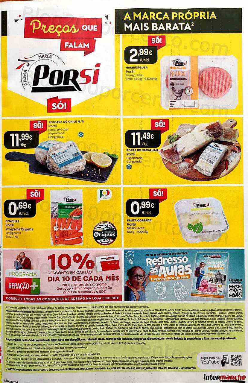 Antevisão Folheto INTERMARCHÉ Especial Porsi Promoções de 8 a 14 setembro