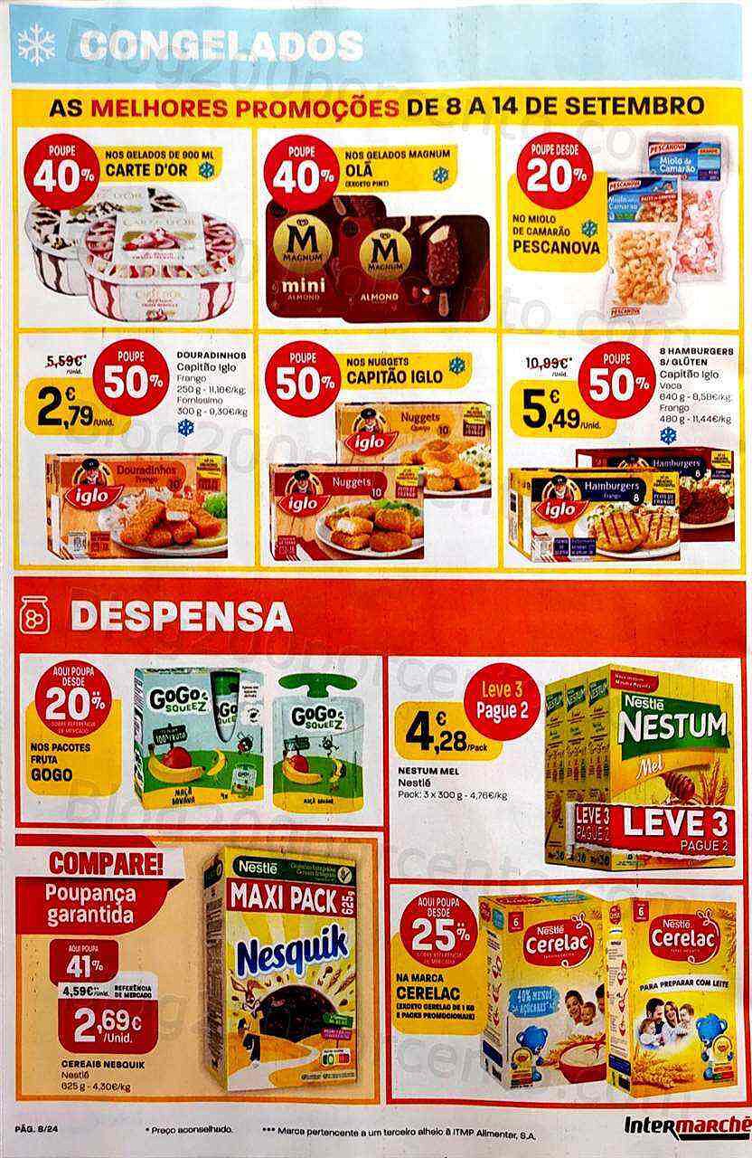 Antevisão Folheto INTERMARCHÉ Contact Promoções de 8 a 14 setembro
