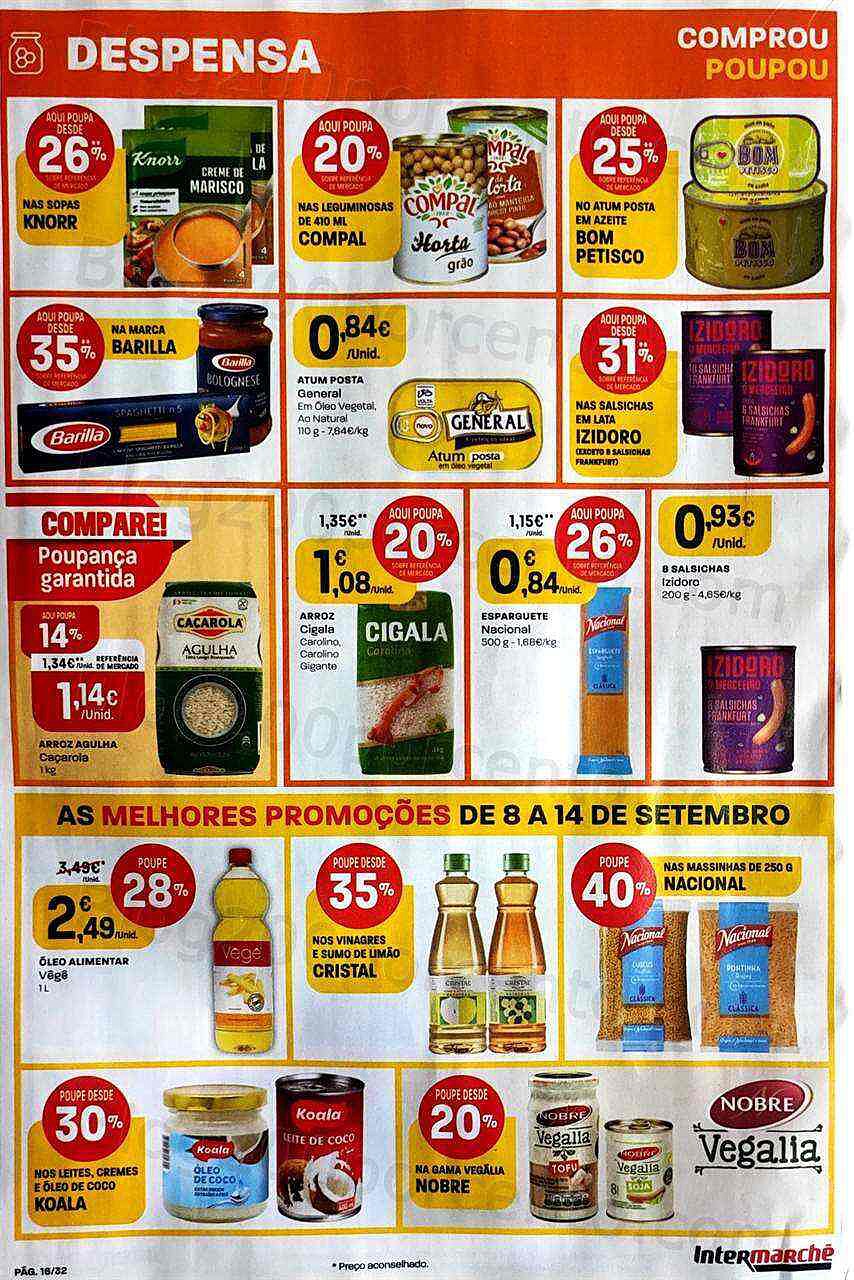 Antevisão Folheto INTERMARCHÉ Promoções de 8 a 14 setembro