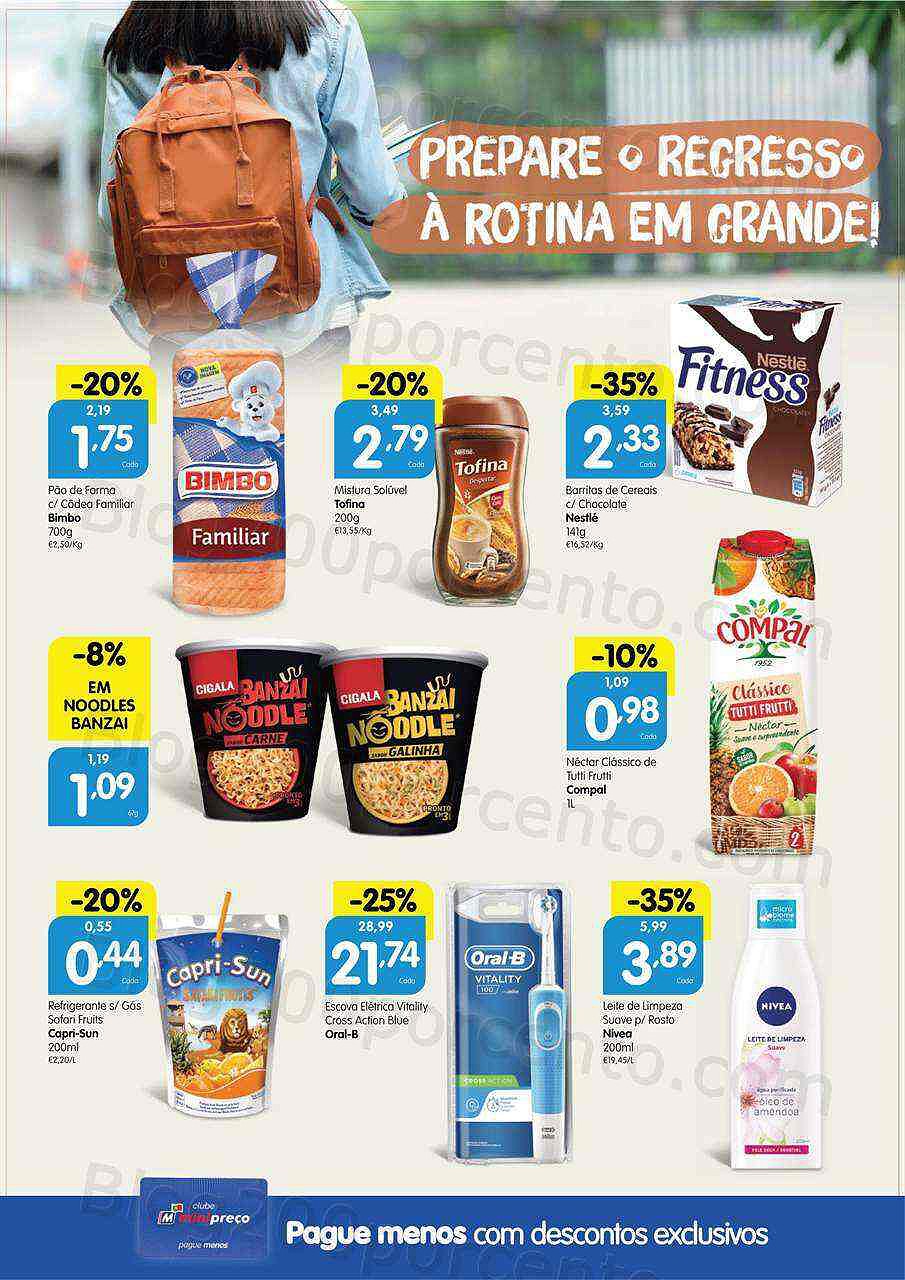 Antevisão Folheto Clube MINIPREÇO Promoções de 8 a 14 setembro