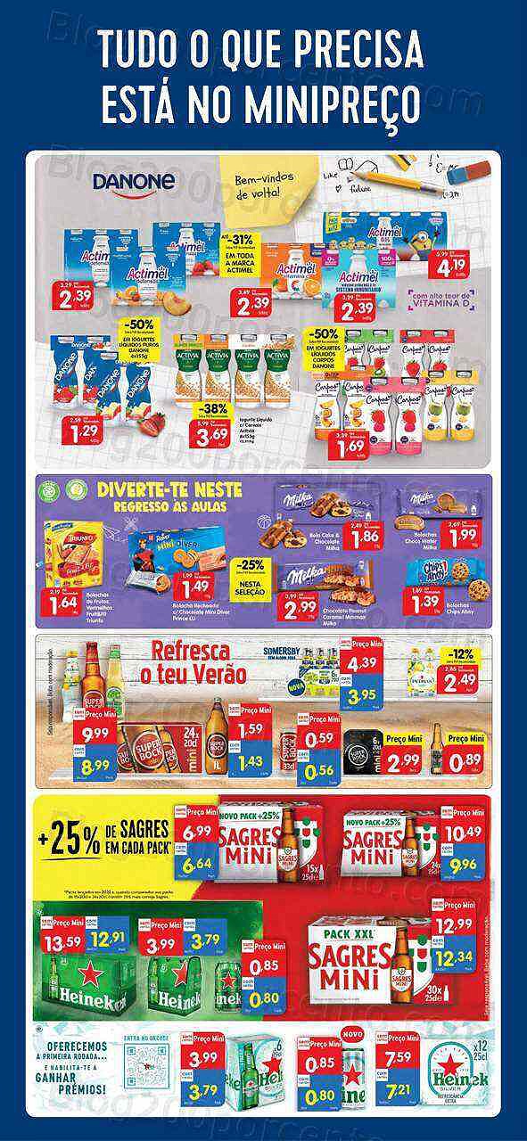 Antevisão Folheto MINIPREÇO Extra Promoções de 30 agosto a 5 setembro