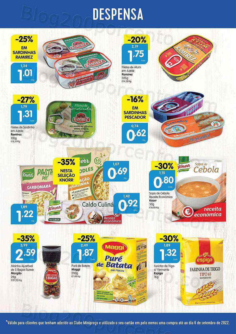 Antevisão Folheto Clube MINIPREÇO Promoções de 8 a 14 setembro