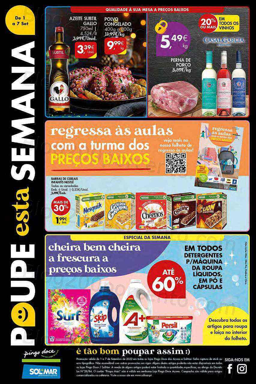 Antevisão Folheto PINGO DOCE Açores Promoções de 1 a 7 setembro
