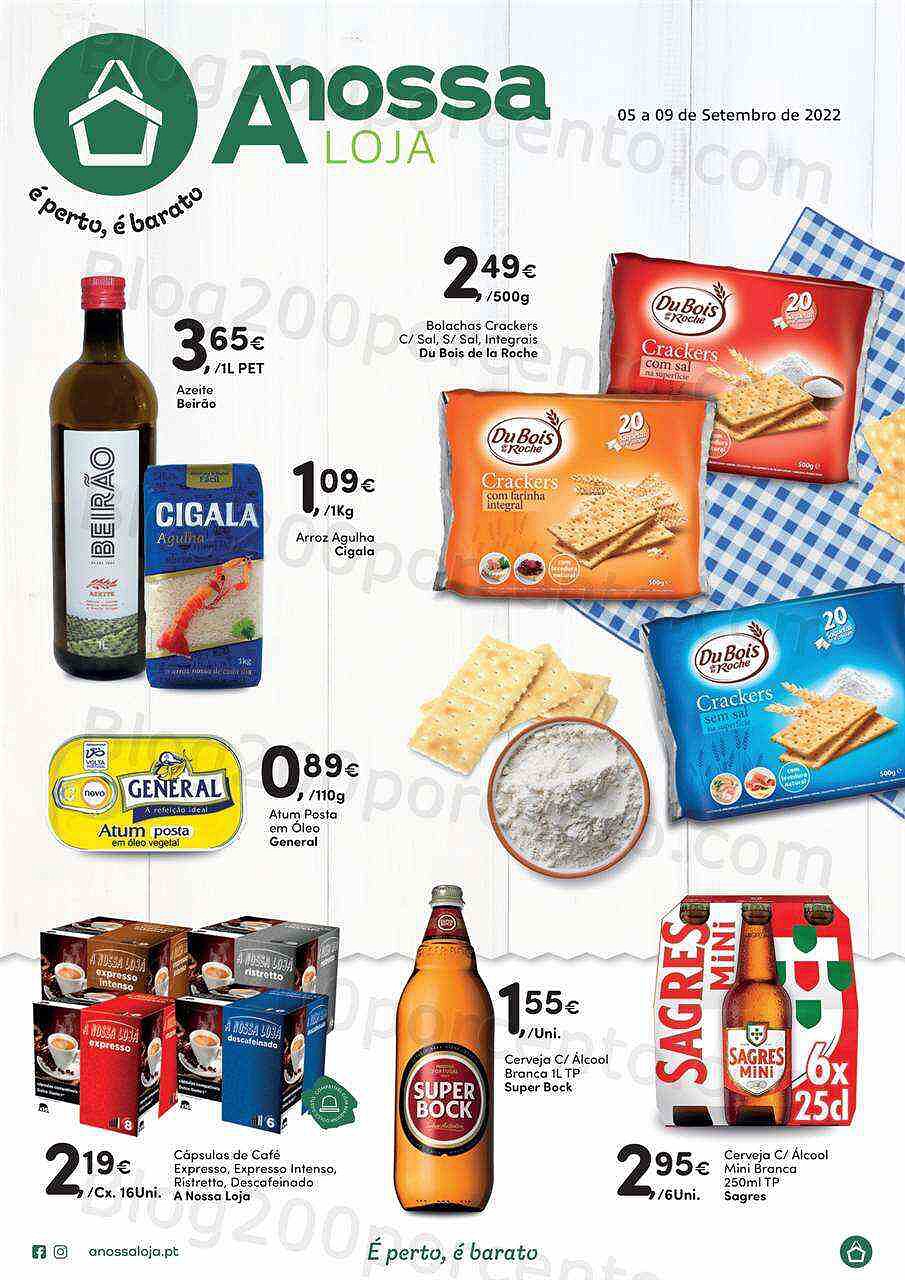 Antevisão Folheto A NOSSA LOJA Promoções de 5 a 9 setembro