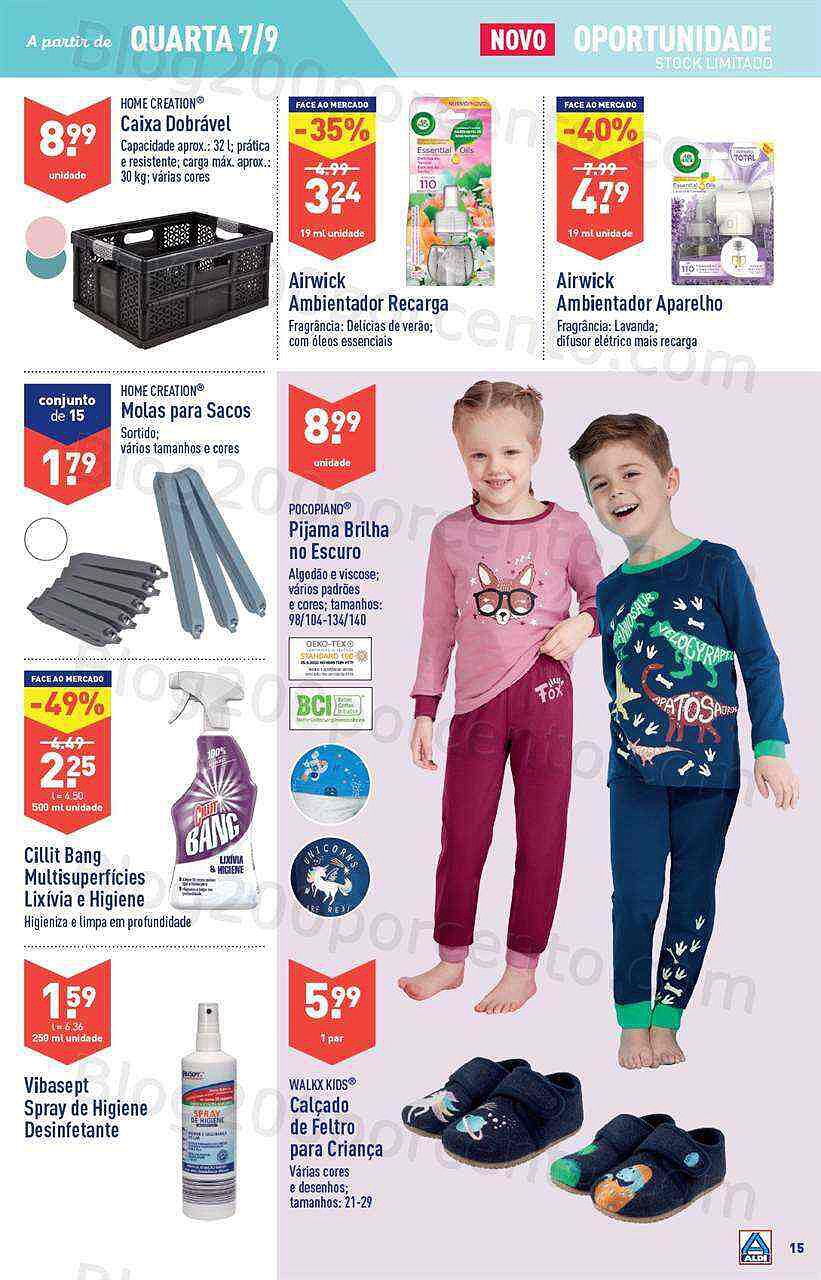 Antevisão Folheto ALDI Bazar Promoções a partir de 7 setembro
