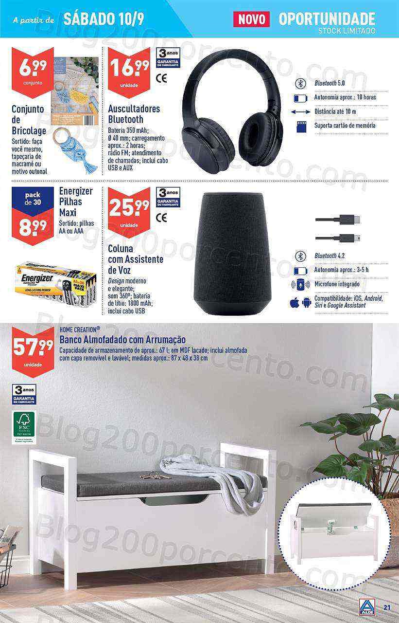 Antevisão Folheto ALDI Promoções de 7 a 13 setembro