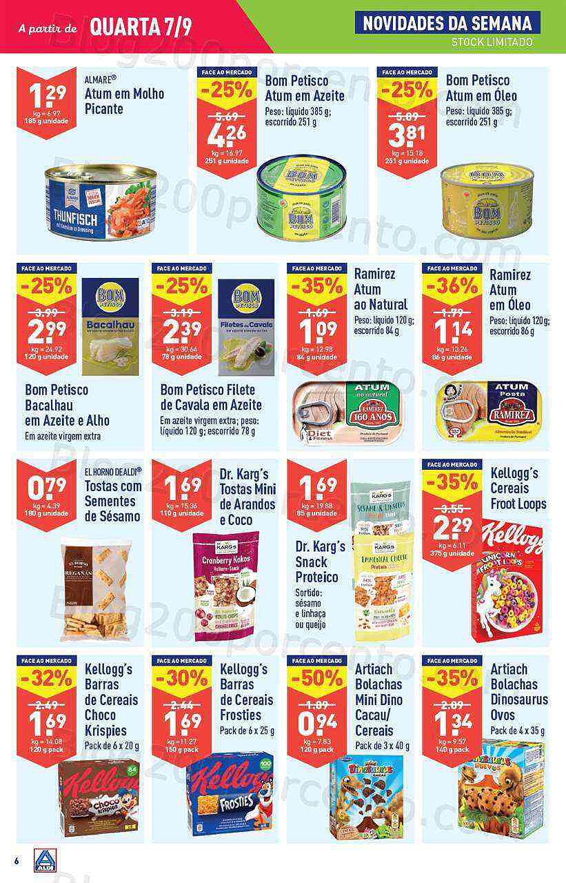 Antevisão Folheto ALDI Promoções de 7 a 13 setembro