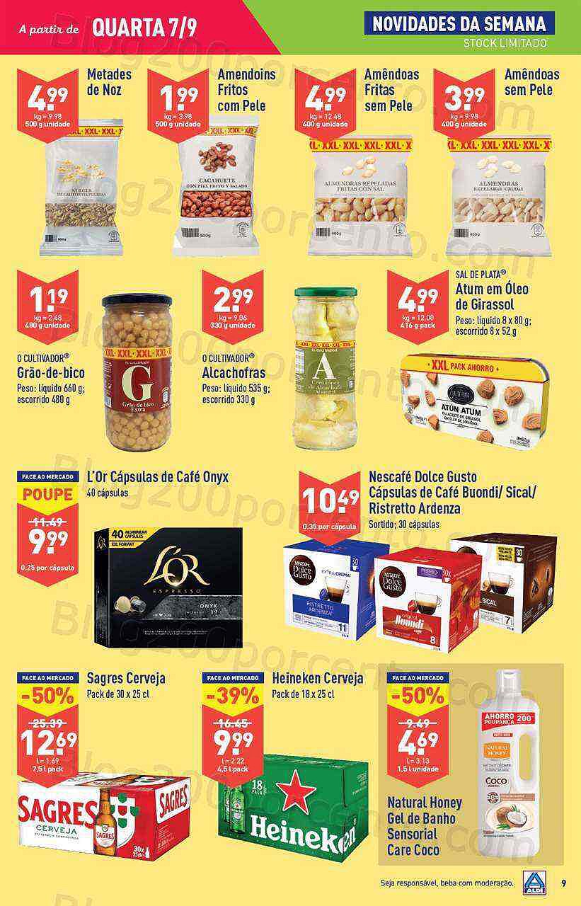 Antevisão Folheto ALDI Promoções de 7 a 13 setembro