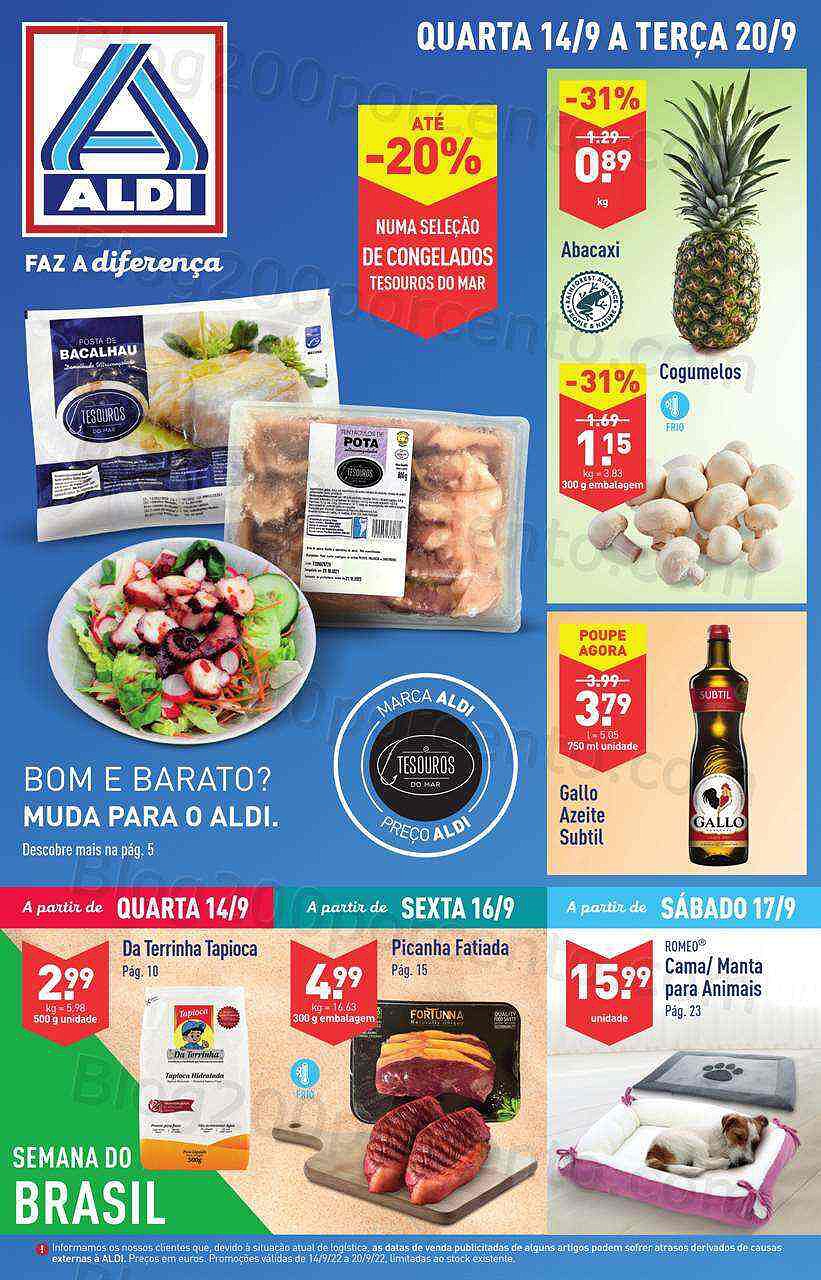 Antevisão Folheto ALDI Promoções de 14 a 20 setembro
