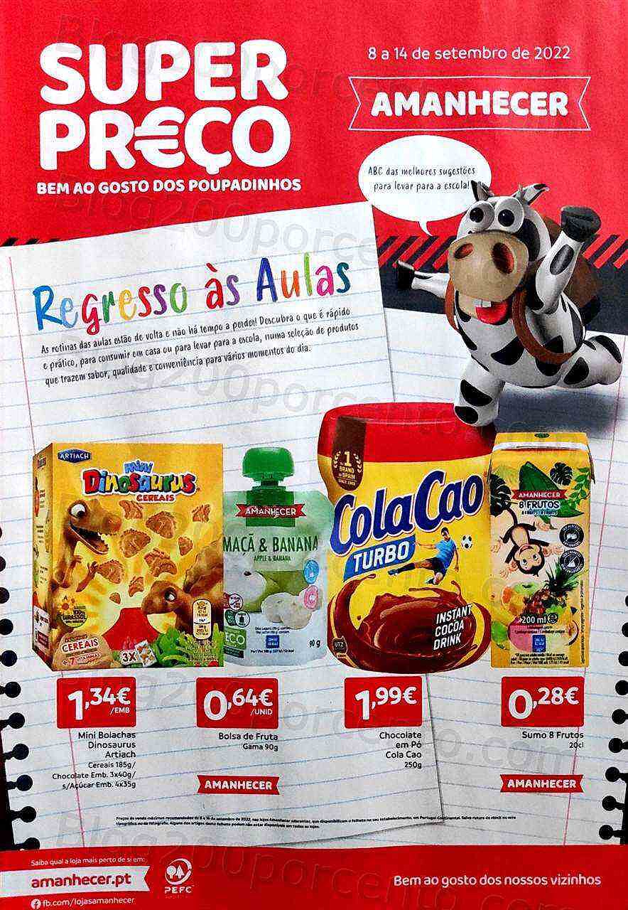 Antevisão Folheto AMANHECER Promoções de 8 a 14 setembro