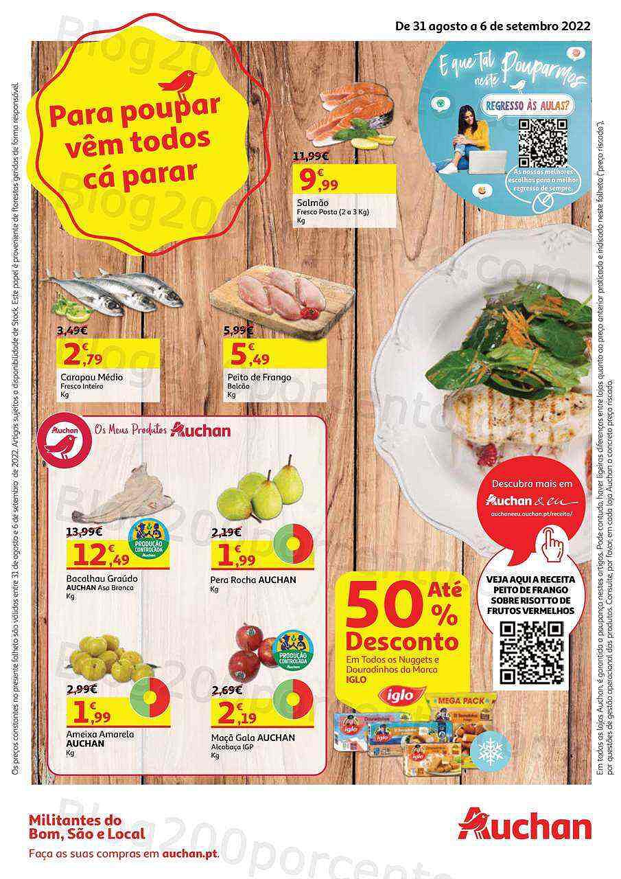 Antevisão Folheto AUCHAN Semanal Promoções de 31 agosto a 6 setembro