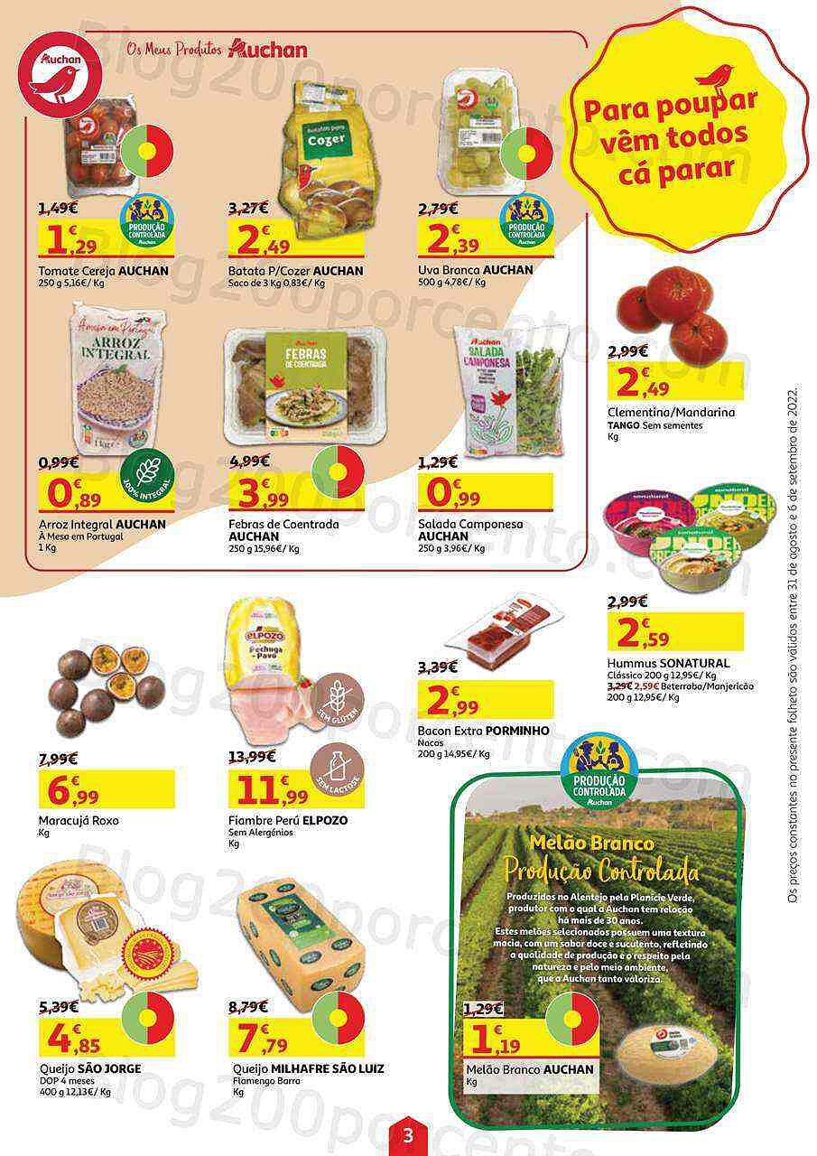 Antevisão Folheto AUCHAN Semanal Promoções de 31 agosto a 6 setembro