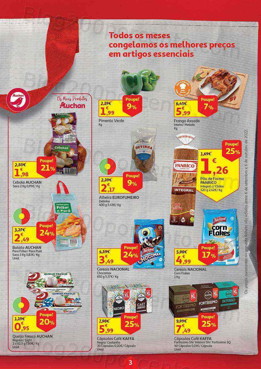 Antevisão Folheto AUCHAN Especial Poupança Promoções de 6 setembro a 6 outubro