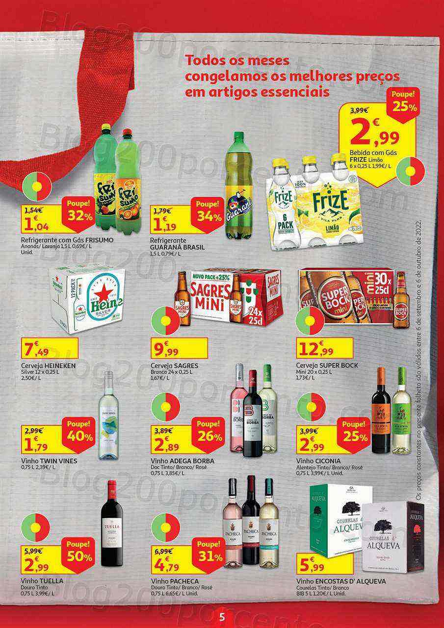 Antevisão Folheto AUCHAN Especial Poupança Promoções de 6 setembro a 6 outubro