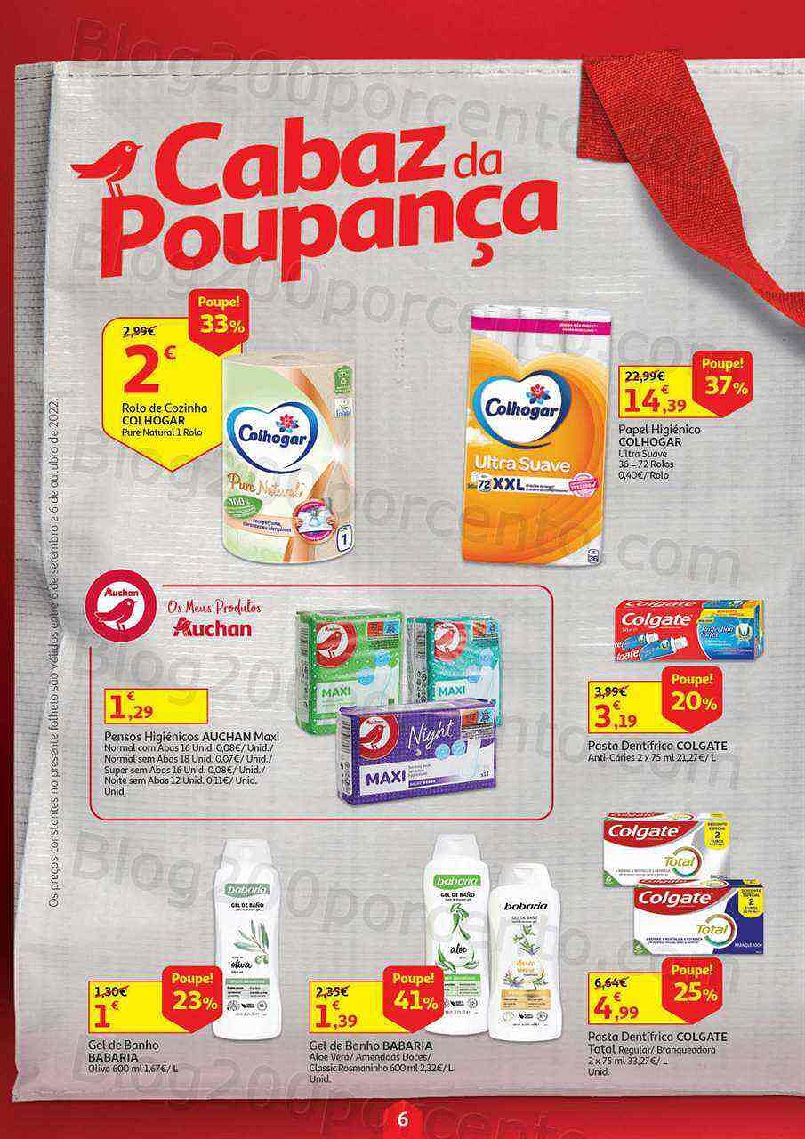 Antevisão Folheto AUCHAN Especial Poupança Promoções de 6 setembro a 6 outubro